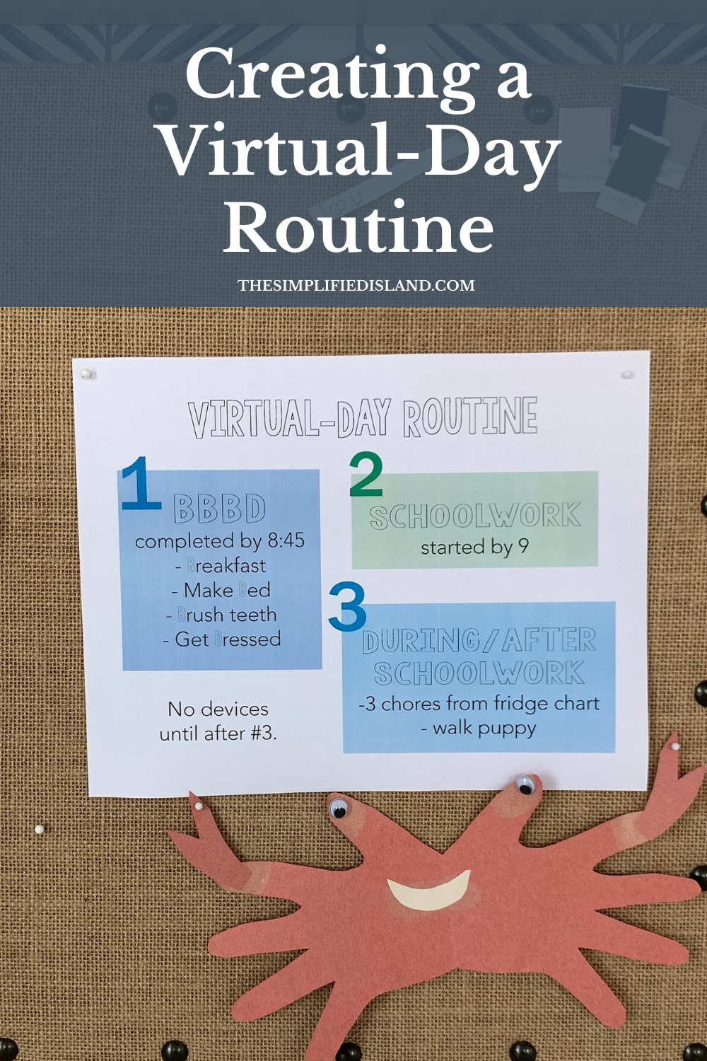 Create a Virtual-Day Routine - The Simplified Island